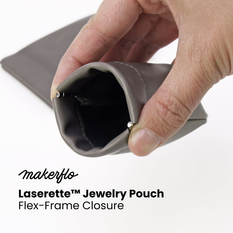 Wood Pendant Necklace — Laserette Jewelry Pouch 10