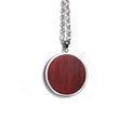 Wood Pendant Necklace — engravable wood pendant necklace circle rosewood