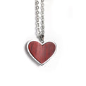 Wood Pendant Necklace — engravable wood pendant necklace heart rosewood