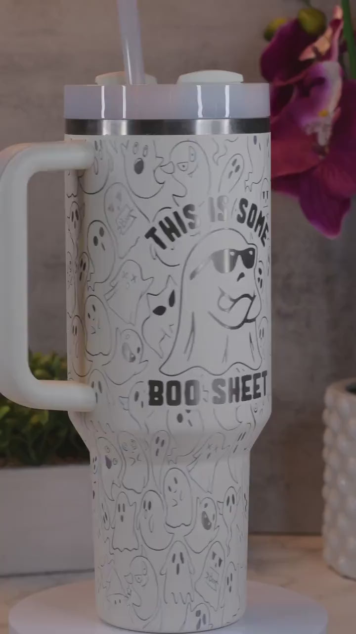 Stanley 40/30 oz Quencher Boo Sheet Halloween