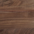 Close-up of the rich natural grain on the walnut board.