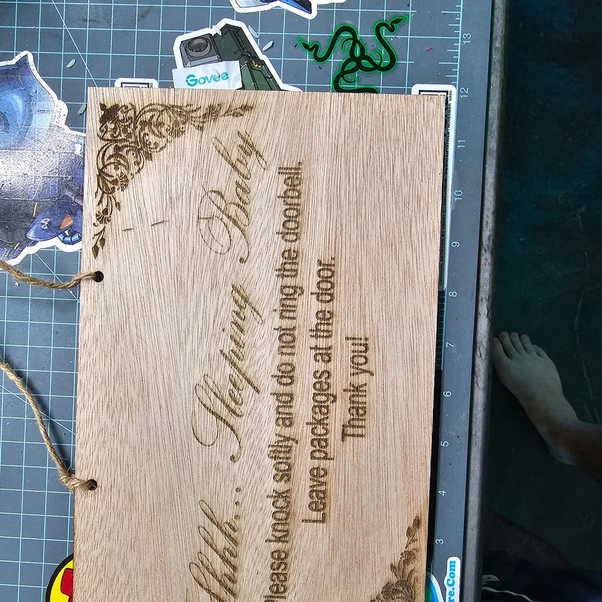 CRC Engraving work example 7